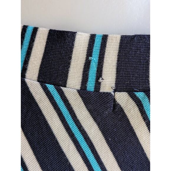 Falls Creek Maxi Skirt Small Chevron Striped Blue White Jersey Knit Boho NEW - Picture 9 of 9